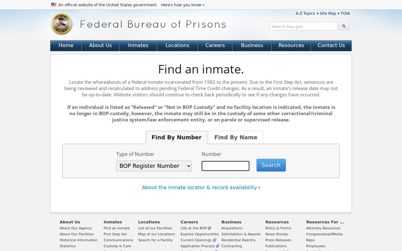 Federal inmate locator for Lampasas County criminal record research